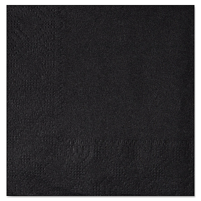 Hoffmaster Beverage Napkins, 2-Ply, 9 1/2 x 9 1/2, Black, 1000/Carton (HFM180313)