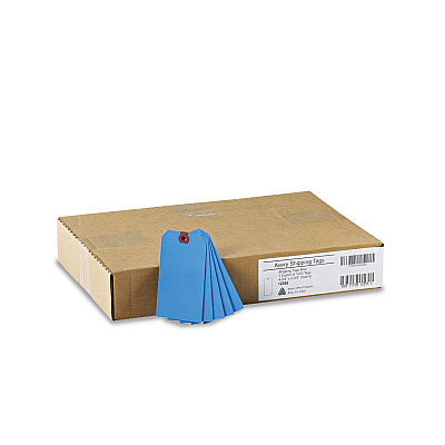 Avery Unstrung Shipping Tags, 11.5 pt Stock, 4.75 x 2.38, Blue, 1,000/Box (AVE12355)