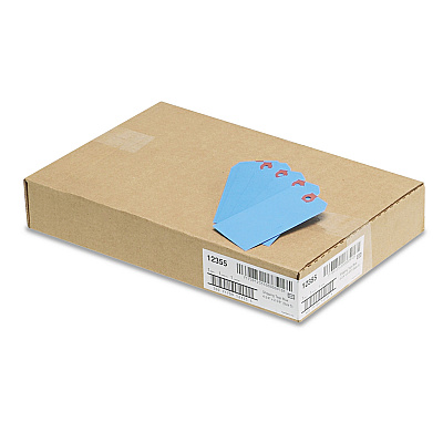 Avery Unstrung Shipping Tags, 11.5 pt Stock, 4.75 x 2.38, Blue, 1,000/Box (AVE12355)