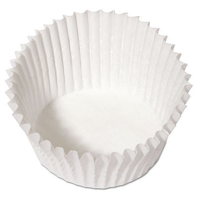 Hoffmaster Fluted Bake Cups, 4.5 Diameter x 1.25 h, White, Paper, 500/Pack, 20 Packs/Carton (HFM610032)