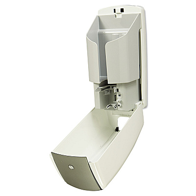 Rubbermaid Commercial AutoFoam Touch-Free Dispenser, 1,100 mL, 5.2 x 5.25 x 10.9, White/Gray Pearl (RCP750140)