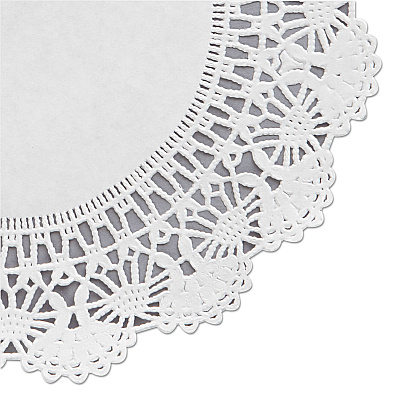 Hoffmaster Cambridge Lace Doilies, Round, 8", White, 1,000/Carton (HFM500236)