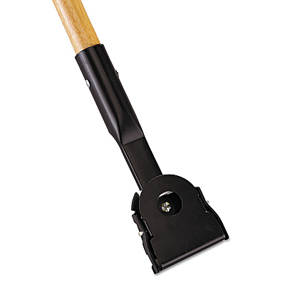 Rubbermaid Commercial Snap-On Hardwood Dust Mop Handle, 1.5" dia x 60", Natural (RCPM116)