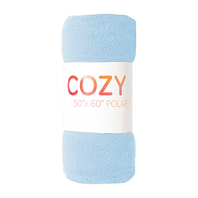 Cozy Soft Polar Fleece Throw 50x60 Blue (case Of 24) (FLC-PLR-5060-6PK-LB)