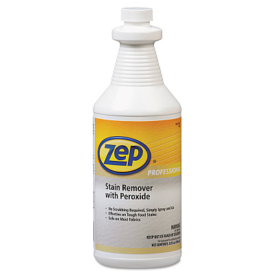 Zep Professional Stain Remover with Peroxide, Quart Bottle, 6/Carton (ZPP1041705)