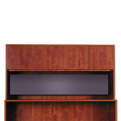 Alera Valencia Tackboard For Open Storage Hutch, 62.38w x 0.5d x 14h, Charcoal (ALEVA316614)