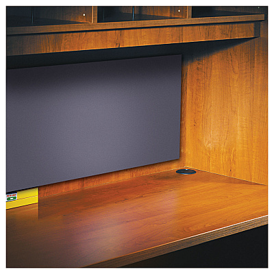 Alera Valencia Tackboard For Open Storage Hutch, 62.38w x 0.5d x 14h, Charcoal (ALEVA316614)