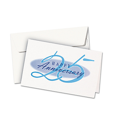 Avery Half-Fold Greeting Cards with Envelopes, Inkjet, 65 lb, 5.5 x 8.5, Textured Uncoated White, 1 Card/Sheet, 30 Sheets/Box (AVE3378)