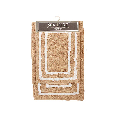 Spa Lux Bordered 2pc Bath Rug Set Assorted, Case Of 24 (SPALX-BRDAST-CS)