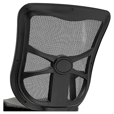 Alera Elusion Series Mesh Mid-Back Multifunction Chair, Supports Up to 275 lb, 17.7" to 21.4" Seat Height, Black (ALEEL4215)