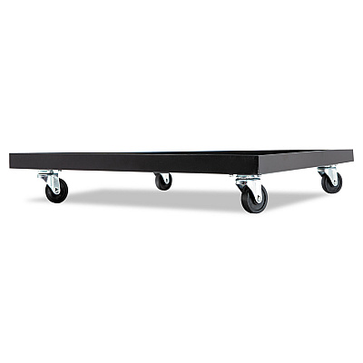 Alera Stacking Chair Dolly, Metal, 320 lb Capacity, 22.44" x 22.44" x 3.93", Black (ALESCCART)