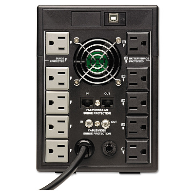 Tripp Lite SmartPro LCD Line-Interactive UPS AVR Tower, 10 Outlets, 1,500 VA, 650 J (TRPSMART1500LDT)