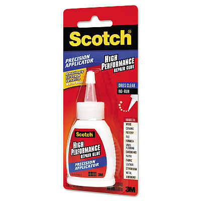Scotch Maximum Strength All-Purpose High-Performance Repair Glue, 1.25 oz, Dries Clear (MMMADH669)