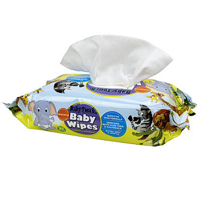  Baby Wipes, Unscented, 7" X 5.9", 80/pk, 24pks/cs, Case Of 24 Packs (82-2803)
