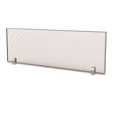 Linea Italia Trento Line Dividing Panel, Polycarbonate, 47.13w x 1.75d x 15.5h, Translucent (LITTR721)