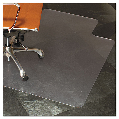 ES Robbins Natural Origins Chair Mat with Lip For Hard Floors, 45 x 53, Clear (ESR143012)