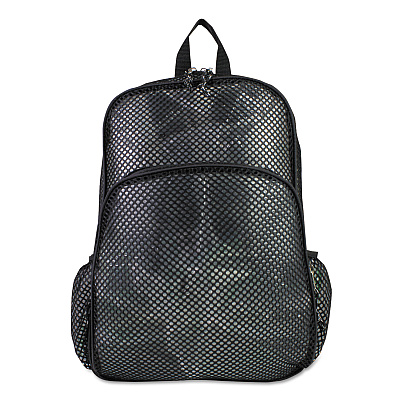 Eastsport Mesh Backpack, Fits Devices Up to 17", Polyester, 12 x 17.5 x 5.5, Black (EST113960BJBLK)