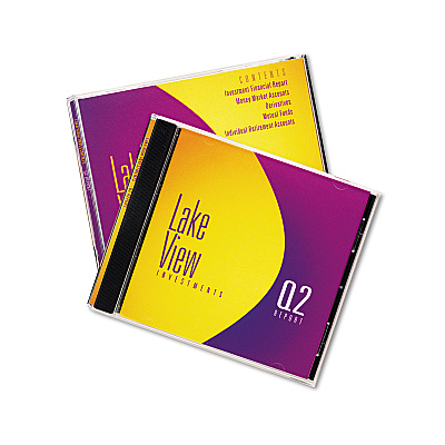 Avery Inkjet CD/DVD Jewel Case Inserts, Matte White, 20/Pack (AVE8693)