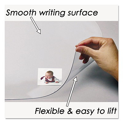 Artistic KrystalView Desk Pad with Antimicrobial Protection, Glossy Finish, 24 x 19, Clear (AOP6040MS)