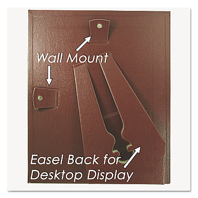 NuDell Leatherette Document Frame, 8.5 x 11, Burgundy, Pack of Two (NUD21200)