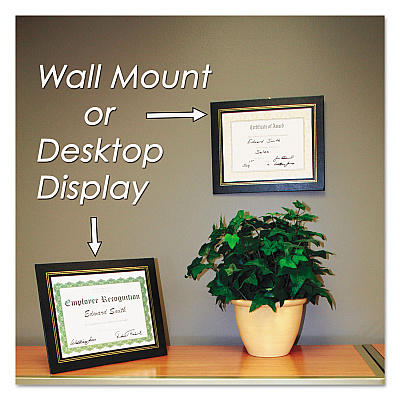 NuDell Leatherette Document Frame, 8.5 x 11, Burgundy, Pack of Two (NUD21200)