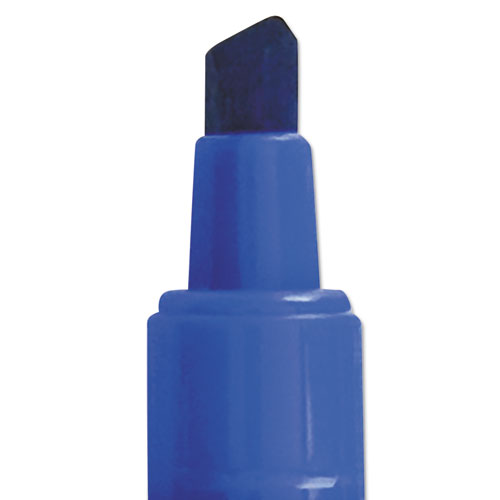 Quartet EnduraGlide Dry Erase Marker, Broad Chisel Tip, Blue, Dozen (50013M)