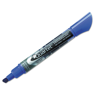 Quartet EnduraGlide Dry Erase Marker, Broad Chisel Tip, Four Assorted Colors, 12/Set (QRT500118M)