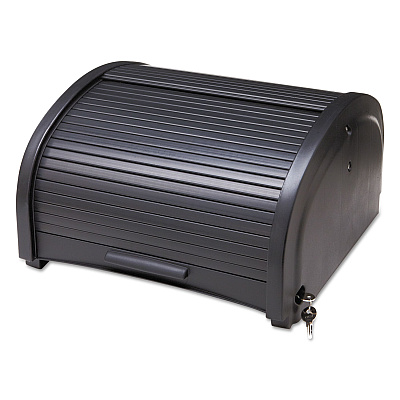 Rubbermaid Commercial Locking Security Hood, 17.75w x 10.3h, Black (RCP9T86BLA)
