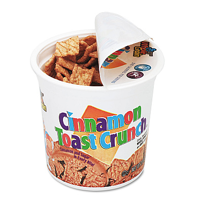 General Mills Cinnamon Toast Crunch Cereal, Single-Serve 2 oz Cup, 6/Pack (AVTSN13897)