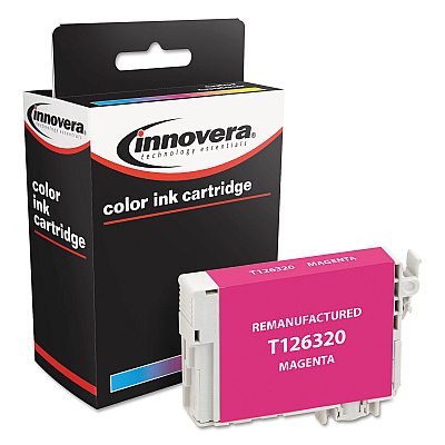 Innovera Remanufactured Magenta Ink, Replacement for 126 (T126320), 470 Page-Yield