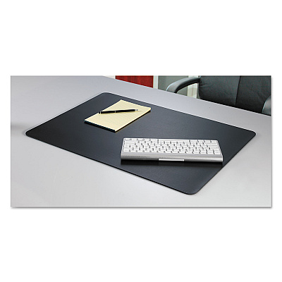 Artistic Rhinolin II Desk Pad with Antimicrobial Protection, 24 x 17, Black (AOPLT412MS)