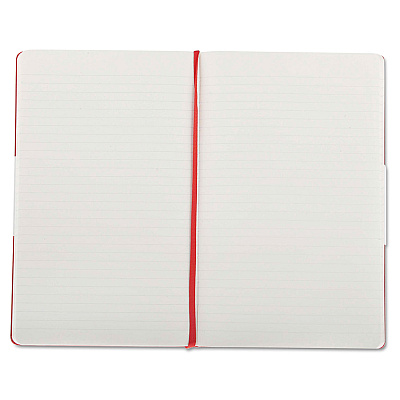 Moleskine Classic Colored Hardcover Notebook, 1-Subject, Narrow Rule, Red Cover, (240) 8.25 x 5 Sheets (HBGQP060R)