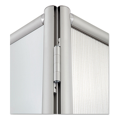 Rumba Whiteboard Screen Accessories, For Safco Rumba Whiteboard Collaboration Screen, Ganging Connector Set, Silver (SAF2005SL)