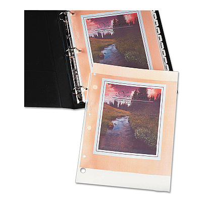 Avery Top-Load Poly Three-Hole Sheet Protectors, Non-Glare, Letter, 50/Box (AVE74204)