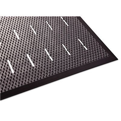 Guardian Free Flow Comfort Utility Floor Mat, 36 x 48, Black (MLL34030401)