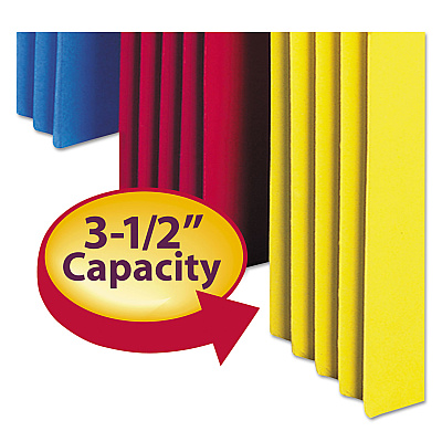 Smead Colored File Pockets, 3.5" Expansion, Legal Size, Assorted Colors, 5/Pack (SMD74892)