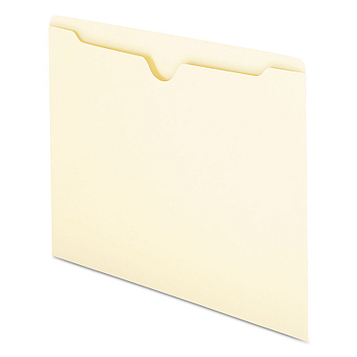 Smead Manila File Jackets, 1-Ply Straight Tab, Letter Size, Manila, 100/Box (SMD75410)