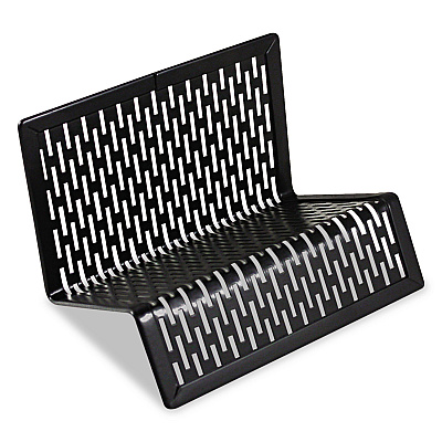 Artistic Urban Collection Punched Metal Business Card Holder, Holds 50 2 x 3.5 Cards, Perforated Steel, Black (AOPART20001)