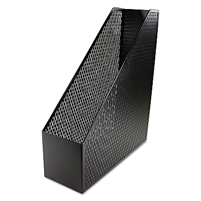 Artistic Urban Collection Punched Metal Magazine File, 3.5 x 10 x 11.5, Black (AOPART20004)