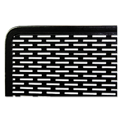 Artistic Urban Collection Punched Metal Bookends, Nonskid, 5.5 x 6.5 x 6.5, Perforated Steel, Black, 1 Pair (AOPART20008)