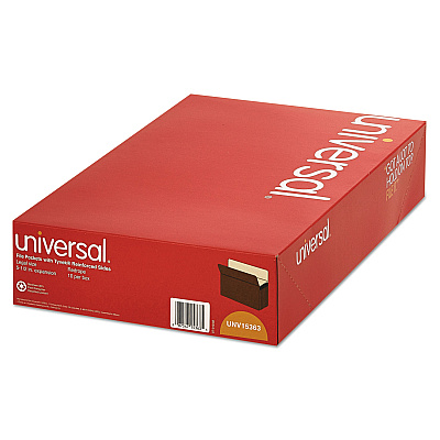 Universal Redrope Expanding File Pockets, 5.25" Expansion, Legal Size, Redrope, 10/Box (UNV15363)