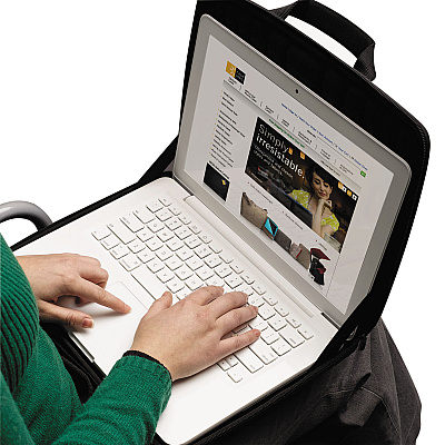 Case Logic Laptop Sleeve for Chromebook or Laptops, Fits Devices Up to 13", EVA, 14.25 x 1.87 x 11, Black (CLG3201246)