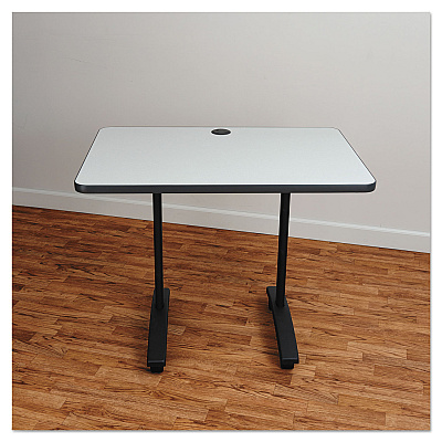 Alera Valencia Series Training Table T-Leg Base, 24.5w x 19.75d x 28.5h, Black (ALEVA7443BK)
