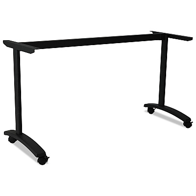 Alera Valencia Series Training Table T-Leg Base, 54w x 19.75d x 28.5h, Black (ALEVA7476BK)