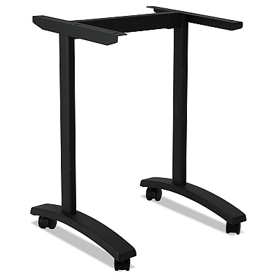 Alera Valencia Series Training Table T-Leg Base, 24.5w x 19.75d x 28.5h, Black (ALEVA7443BK)