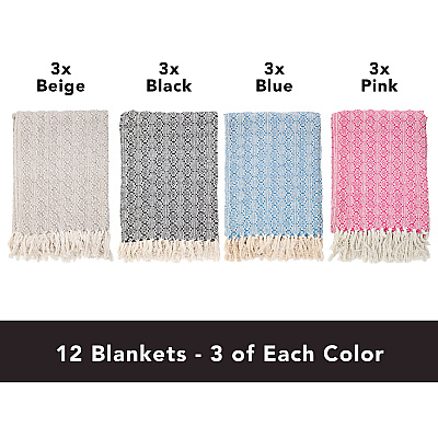 Common Ground Throw 50x70 Aztec Pattern, Case Of 12 (THROW-AZT-50X70-CS)