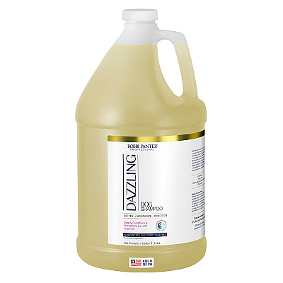 Bobbi Panter Signature Dazzling Dog Shampoo (1 Gallon) Argan Oil, Vitamin A, Geranium And Chamomile, 1 Gallon Bottle (BP00033)