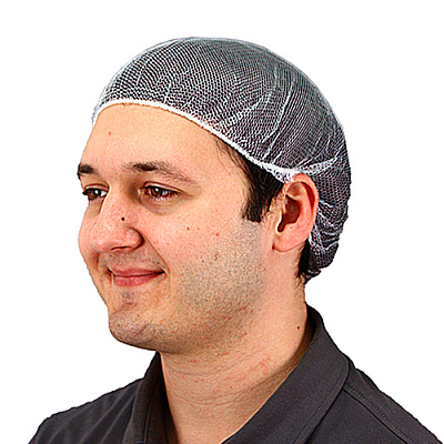 21 In. Heavyweight Polyester Hairnet White, Case Of 1000 (MC-21-1000/W)