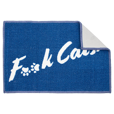 Pet Mat 16x24 F Cats Blue, 1 Each (PM-16X24-FCATS-BL)