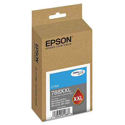 Epson T788XXL220 (788XXL) DURABrite Ultra XL PRO High-Yield Ink, Cyan